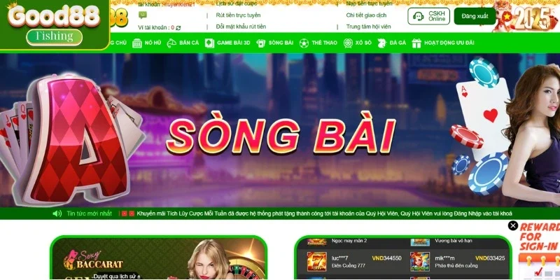 Giới thiệu sơ lược về sảnh casino Good88