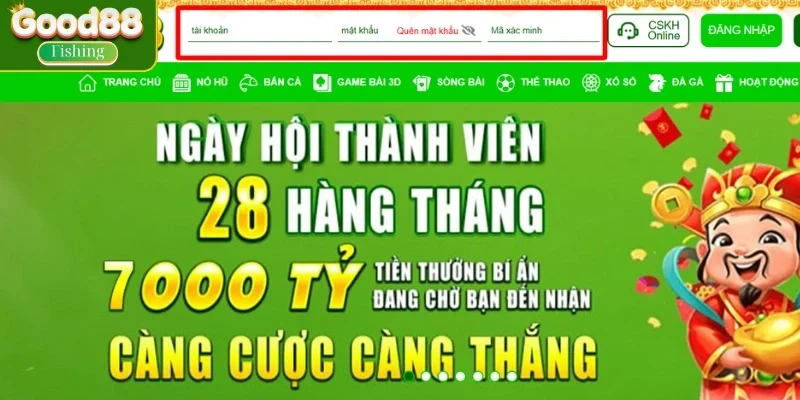 Hướng dẫn đăng nhập Good88 chỉ trong 3s
