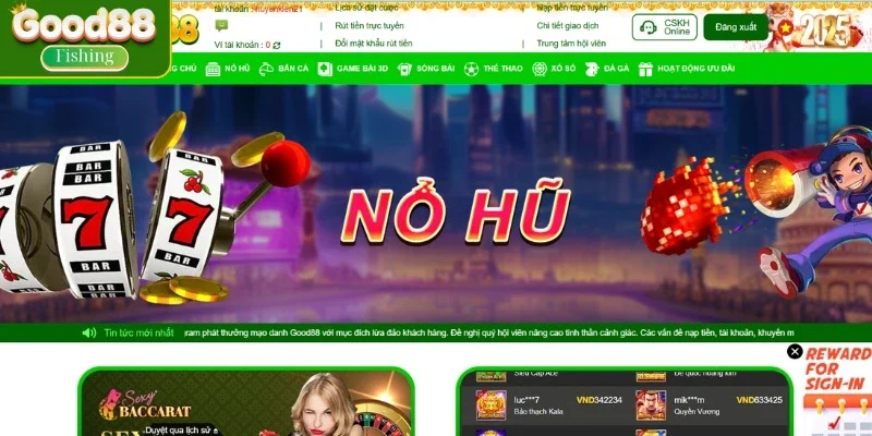 Tìm hiểu sơ lược về slot tại nhà cái Good88